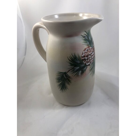 Vintage Pinecone Design Pitcher - Picture 2 of 7